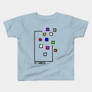 Simple geometric square art design Kids T-Shirt
